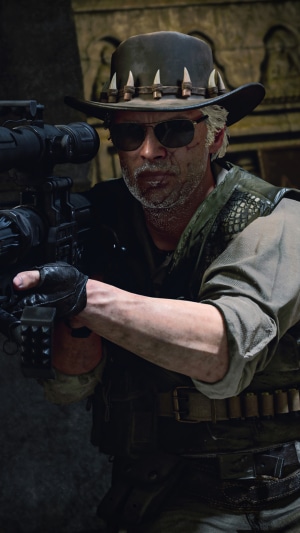 Man with sniper rifle in Call of Duty Black Ops Cold War