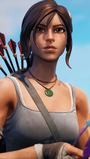 Lara Croft from Fortnite