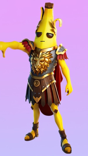 Peely as a Roman Emperor from Fortnite