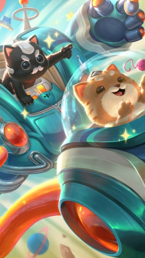 Space Groove Blitzcrank Splash Art from League of Legends