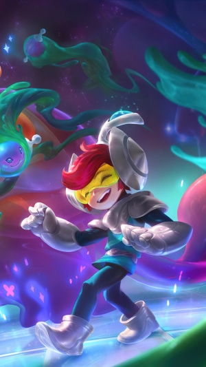 Nunu from League of Legends Space Groove Splash Art