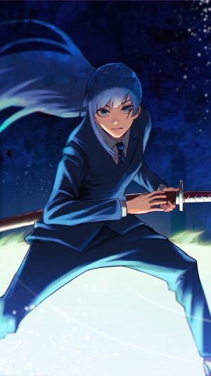 Kasumi Miwa from Jujutsu Kaisen with a sword