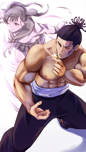 Aoi Todo and Takada-chan from Jujutsu Kaisen