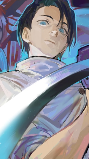 Yuta Okkotsu from Jujutsu Kaisen with Katana