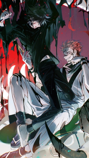 Sukuna and Megumi Fushiguro from Jujutsu Kaisen