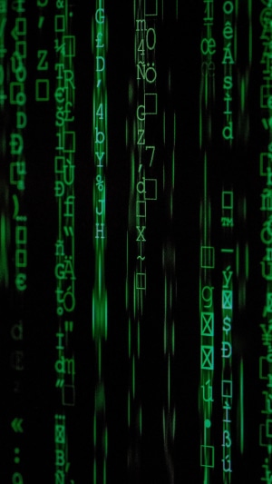 Matrix code falling