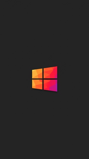 Windows logo with abstract geometric design