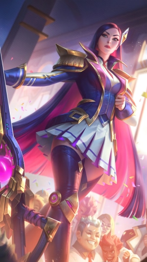 Caitlyn from Battle Academia in League of Legends Splash Art