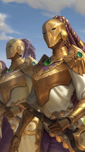 Soldiers in golden armor from Legends of Runeterra
