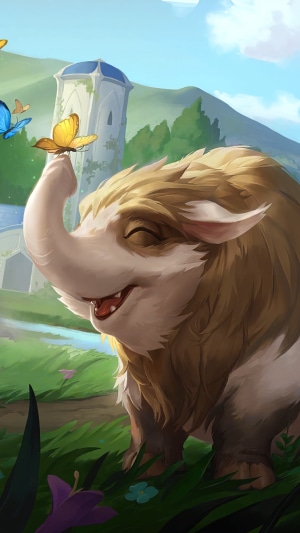 Fluff Monster with Butterflies in Legends of Runeterra