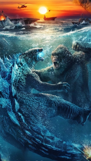 Godzilla vs. Kong in the Ocean