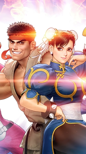 Ryu and Chun-Li from Street Fighter