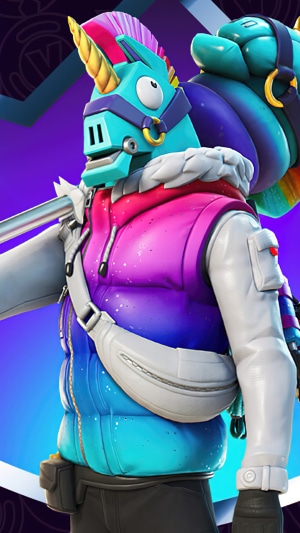 Fortnite Llama character with colorful outfit