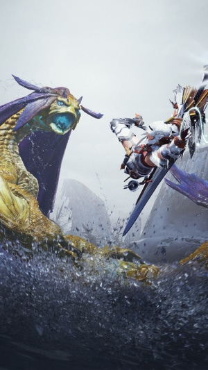 Monster Hunter Rise: Hunter fights Almudron