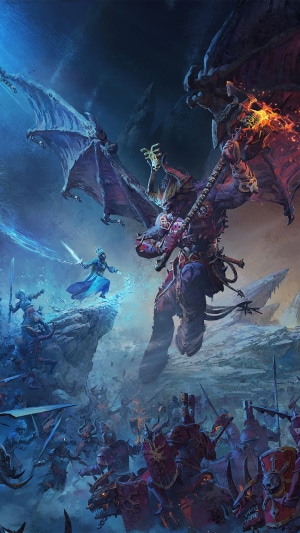 Total War Warhammer III: Daemon Prince vs. Mage Battle