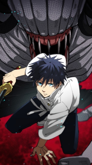 Yuta Okkotsu from Jujutsu Kaisen with a monster