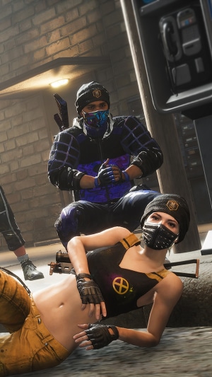Two players from PUBG in tactical gear