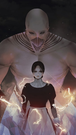 War Hammer Titan and Eren Yeager from Attack on Titan