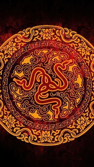 Razer logo with ornate circular design