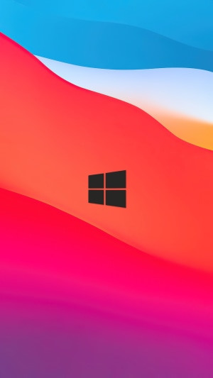 Windows logo on abstract colorful background