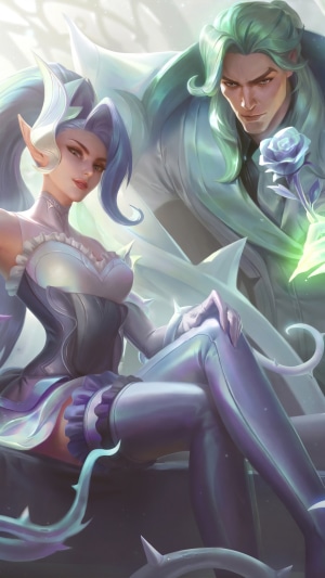 #1390197 Crystal Rose, Zyra, Swain, Splash Art, League of Legends, LoL ...