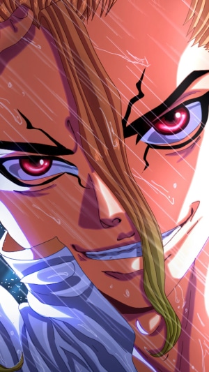 Senku Ishigami from Dr. Stone in the Rain