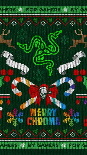 Razer Chroma Ugly Christmas Sweater Design