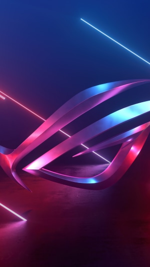 Asus ROG Republic of Gamers Logo Neon