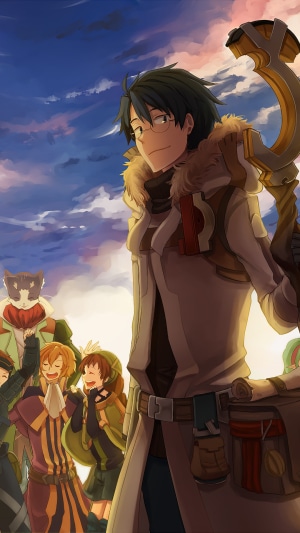 Log Horizon characters with Shiroe and Akatsuki