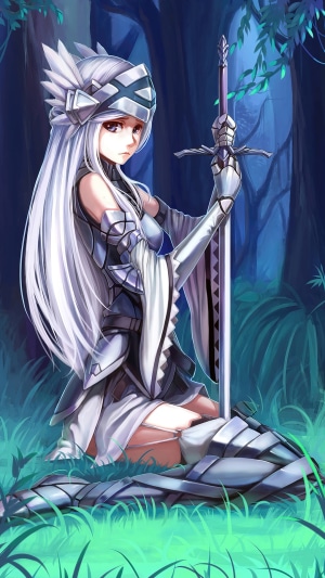 Rayneshia from Log Horizon with a sword