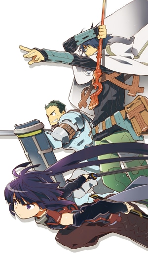 Shiroe, Akatsuki, and Naotsugu from Log Horizon