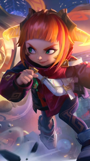 Lunar Beast Annie from League of Legends Splash Art