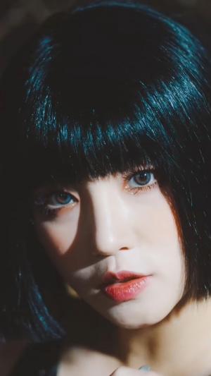 Song Yuqi from GIDLE close-up portrait