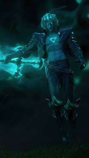 Viego from League of Legends holding a sword