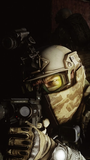 Soldier with rifle in Escape from Tarkov