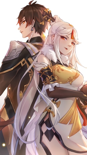 Zhongli and Ningguang from Genshin Impact