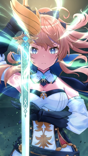 Jean from Genshin Impact holding a sword