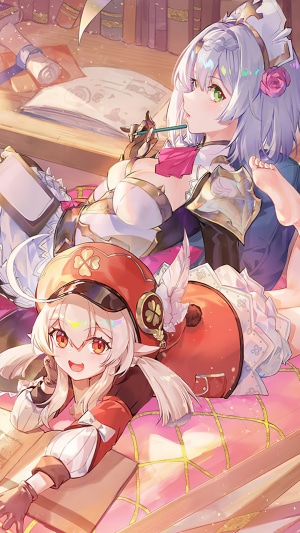 Noelle and Klee from Genshin Impact