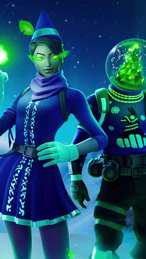 Fortnite characters in winter outfits