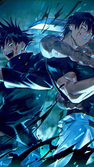 Megumi Fushiguro and Toji Fushigura from Jujutsu Kaisen