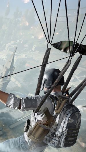 Player parachuting into PlayerUnknown's Battlegrounds