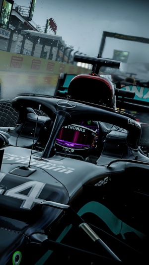 Lewis Hamilton in Mercedes F1 2020 Video Game