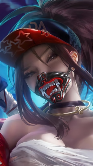 KDA Akali with Mask from League of Legends