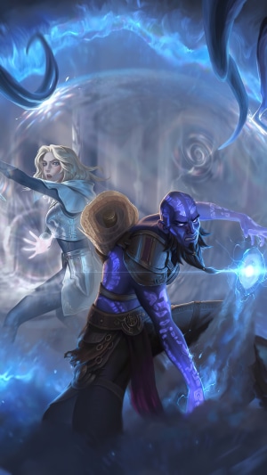 Ryze and Lux from League of Legends