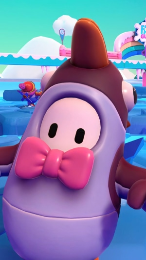 Fall Guys Ultimate Knockout character with bow tie
