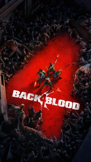 Back 4 Blood video game poster with zombies