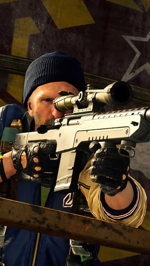 Man with sniper rifle in Call of Duty Black Ops Cold War