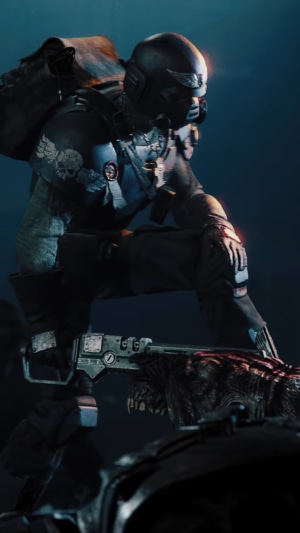 Space Marine from Warhammer 40000 Darktide
