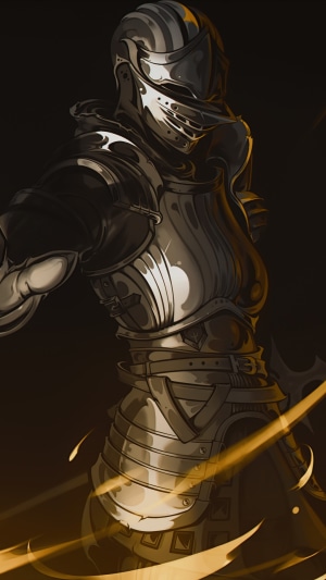 Knight in full armor from Demon's Souls
