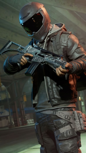 Player in PUBG holding a rifle